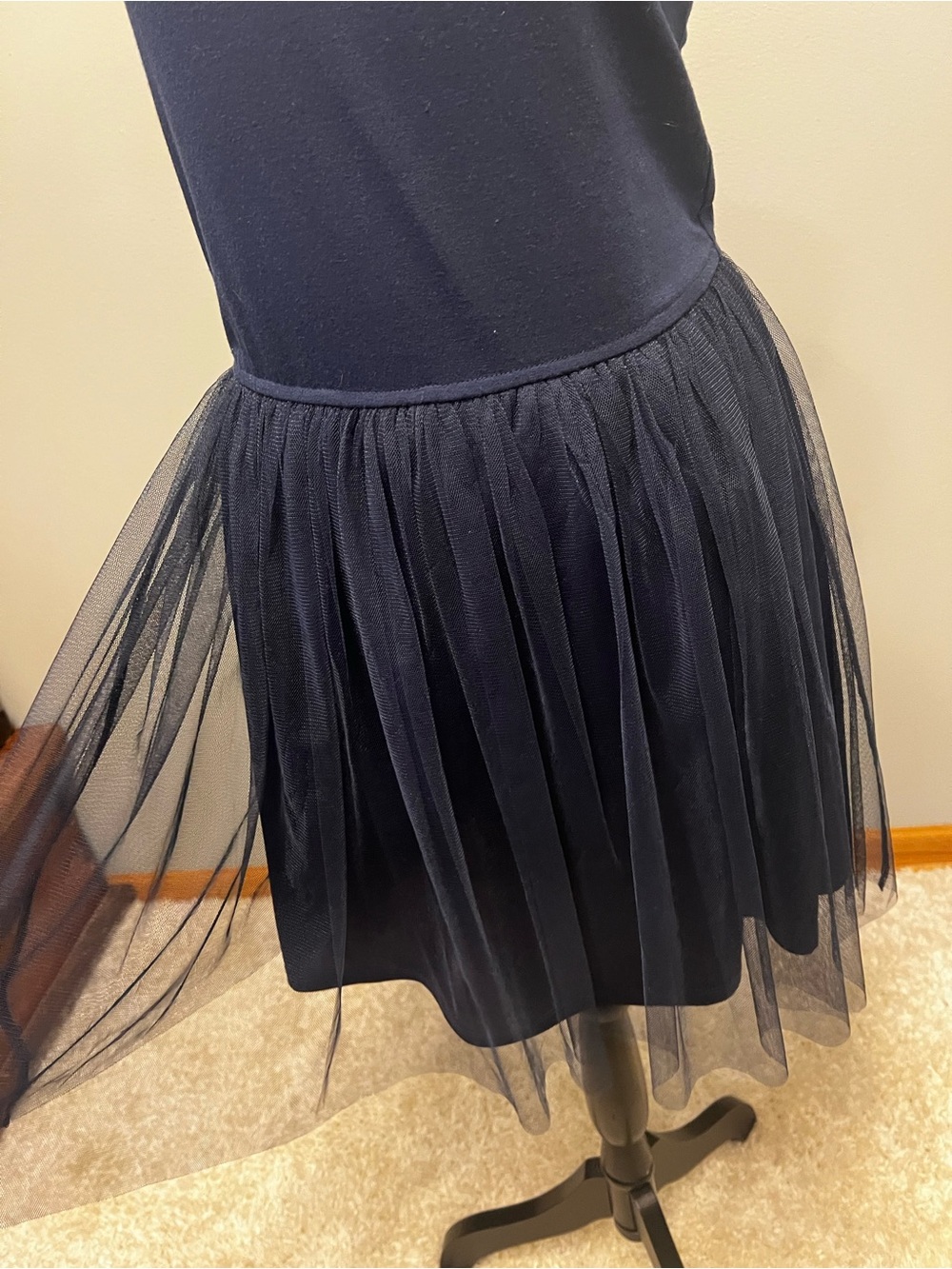 Mystree Navy Tulle Mini Dress